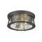Z-Lite Cape Harbor 3 Light Flush Mount, Bronze & Clear 491F3-BRZ - alternate 5